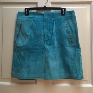 Suede Mini Skirt